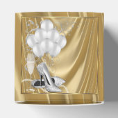 Gouden verjaardagsfeestje bedankdoosjes (Bovenkant)