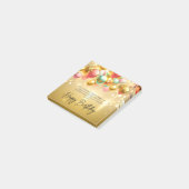 Gouden verjaardagswensen post-it® notes (Schuin)