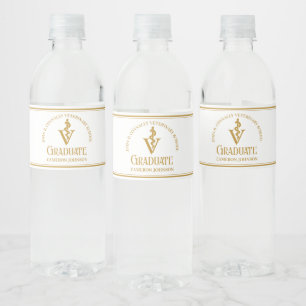 Gouden Veterinaire School Custom Graduation Party Waterfles Etiket