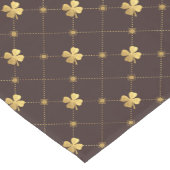 Gouden Vier Blad Klaver Korte Tafelloper (Hoek)