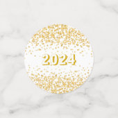Gouden viering van het nieuwe jaar confetti (Kleine voorkant)