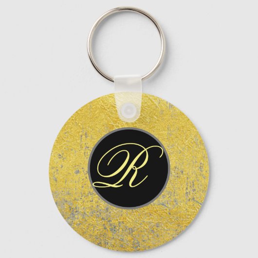Gouden vintage sleutelhanger (Voorkant)