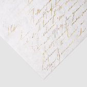 Gouden Vintage Typografie Tissuepapier (Detail)
