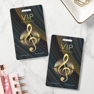 Gouden Vioolsleutel VIP All-Access Bruisende Strea Badge