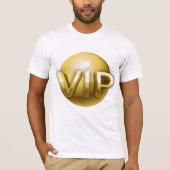 Gouden VIP Mannen T-shirt (Voorkant)