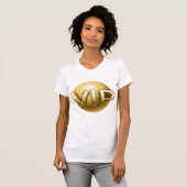 Gouden VIP Vrouwen T-Shirt (Voorkant volledig)