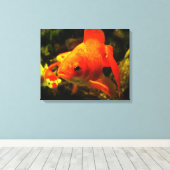 Gouden vis canvas afdruk (Insitu (Houten vloer))