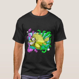 Gouden vis in aquarium t-shirt