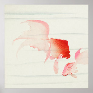 Gouden vis van Ohara Koson (1900-1936) Poster