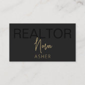 Gouden Visitekaartjes makelaar met QR-code (Voorkant)