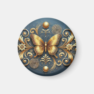 ✨ Gouden Vlinder Decoratie Accent 🦋 Magneet