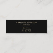 gouden vlinder - trouwerij mini visitekaartje (Achterkant)