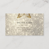 gouden vlinder visitekaartje (Achterkant)