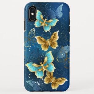Gouden vlinders iPhone XS max hoesje