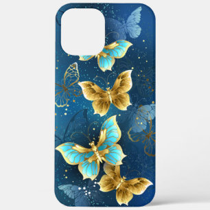 Gouden vlinders iPhone 12 pro max hoesje