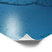 Gouden vlinders foto afdruk (Hoek)