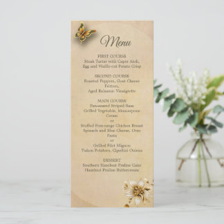 Gouden vlinders menu