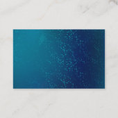 Gouden Vlinders op een Blauwe Achtergrond Visitekaartje (Achterkant)