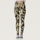 Gouden Vlinders Print Leggings (Voorkant)