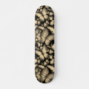 Gouden Vlinders Print Skateboard