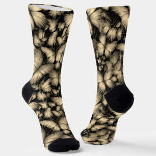 Gouden Vlinders Print Sokken