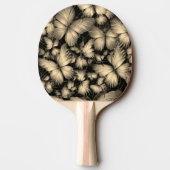 Gouden Vlinders Print Tafeltennisbatje (Achterkant)