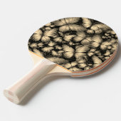 Gouden Vlinders Print Tafeltennisbatje (Voorkant Gekanteld)