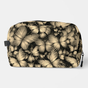 Gouden Vlinders Print Toilettasje