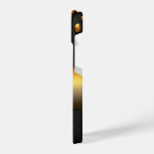 Gouden vloeistofdruppel met glinsterende deeltjes iPhone hoesje (Linkerkant)