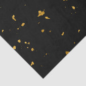 Gouden vlokken zwart tissuepapier (Detail)