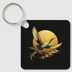 Gouden vlucht sleutelhanger