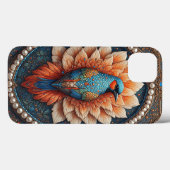 Gouden Vogel in Decoratief Lijst Case-Mate iPhone Case (Achterkant (horizontaal))