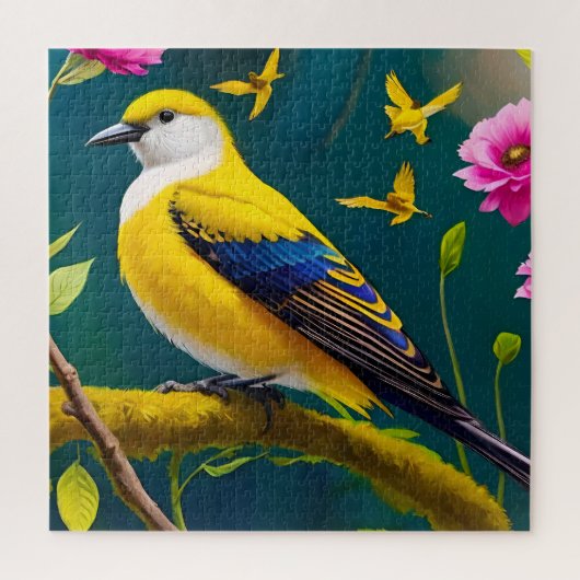 Gouden Vogel Legpuzzel (Verticaal)