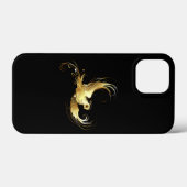 Gouden Vogel op Zwarte Achtergrond Case-Mate iPhone Case (Achterkant (horizontaal))