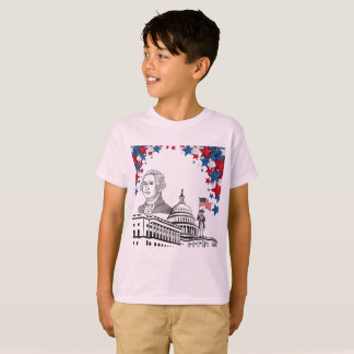 Gouden vonken van juli bleke roze t-shirt