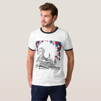 Gouden vonken van juli wit t-shirt