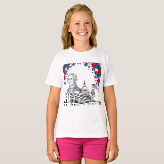 Gouden vonken van juli wit t-shirt