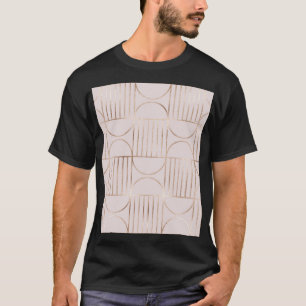 Gouden vormen: midden-eeuws modern patroon. t-shirt