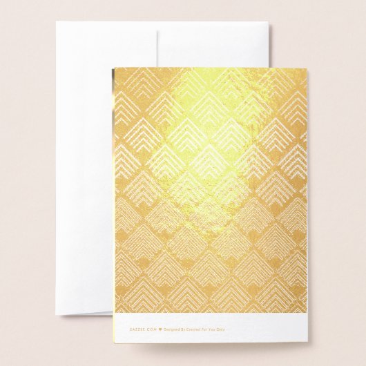 Gouden vrolijke kerstvakantie folie kaarten (Met envelop)