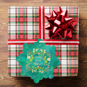 GOUDEN VROLIJKHEID EN HELDER gepersonaliseerd Ornament Kaart