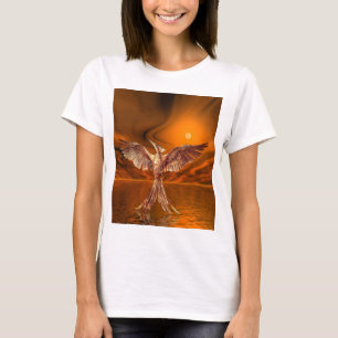 Gouden Vuur vogel T-shirt