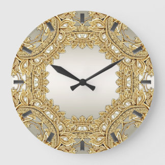 Gouden wandklok grote klok