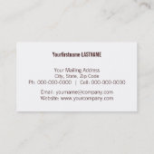 gouden warmte ~ bc visitekaartje (Achterkant)