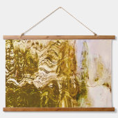 Gouden Water Tapestry Hangend Wandkleed (Voorkant)
