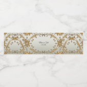 Gouden waterflesetiket waterfles etiket (Enkel label)