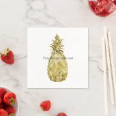 Gouden Waterverf ananas Servetten (Insitu)