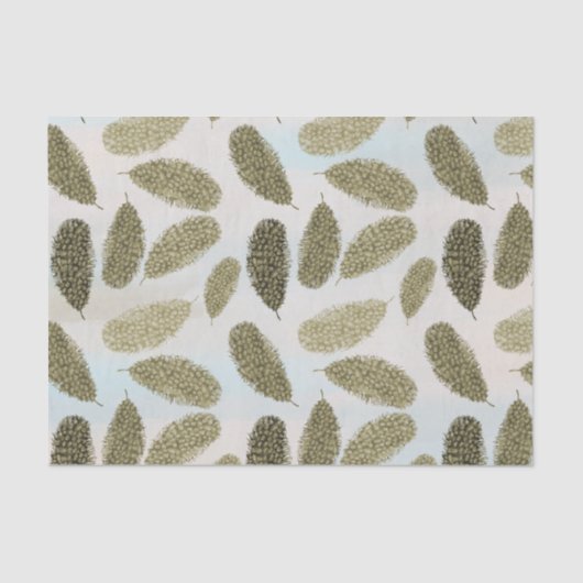 Gouden Waterverf veren Tissuepapier (Voorkant)