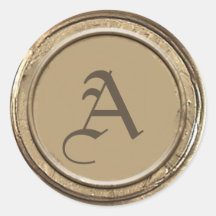Gouden Wax Seal Monogram