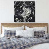 Gouden web canvas afdruk (Insitu (Slaapkamer))