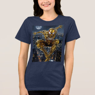 Gouden Web: Ultra-realistisch Spinnen T-shirt voor